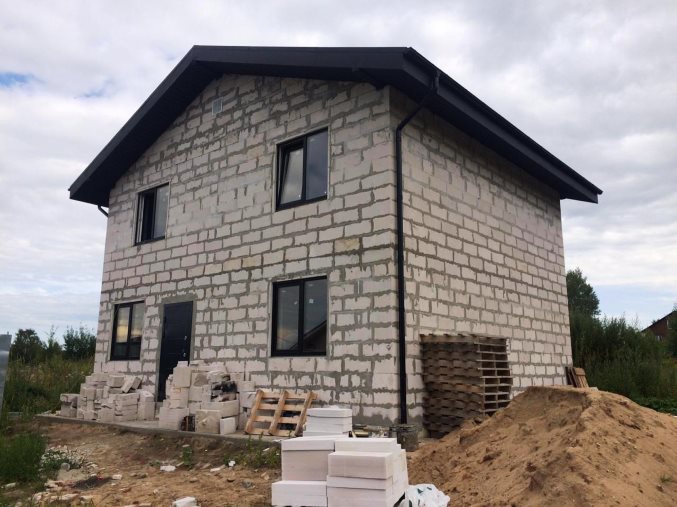 Строительство двухэтажного дома из газобетона в Череповце