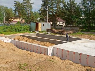 Одноэтажный дом из газобетона с гаражом