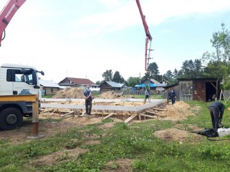 Одноэтажный дом из газобетона с гаражом