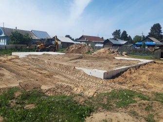 Одноэтажный дом из газобетона с гаражом