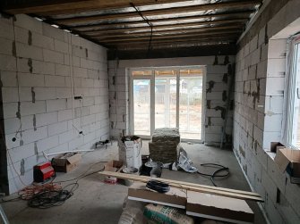 Одноэтажный дом из газобетона с гаражом