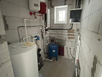 Одноэтажный дом из газобетона с гаражом